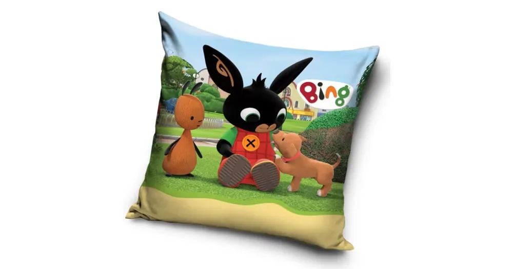 Novinka Povlak na polštářek 40 × 40 cm – Zajíček Bing, Flop a Pejsek