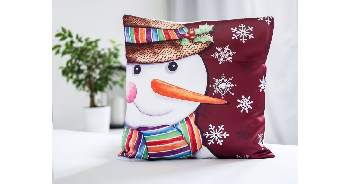 Povlak na polštářek 45 × 45 cm – Sněhulák Top Prodej