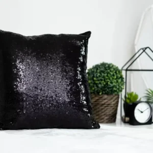 Odeslání Ihned POVLAK NA POLŠTÁŘEK s flitry 40x40cm - černý