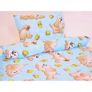 POVLEČENÍ DO POSTÝLKY Pejsek modrý Sleva