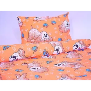 Horká Nabídka POVLEČENÍ DO POSTÝLKY Pejsek oranžový