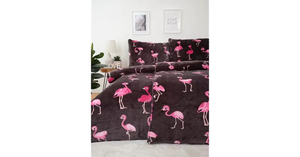 Povlečení mikroplyš Exclusive - Flamingos Originální