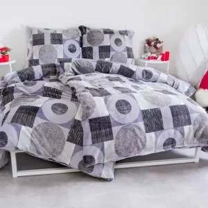 Povlečení mikroplyš Exclusive – Grey Circle Cenově Výhodný