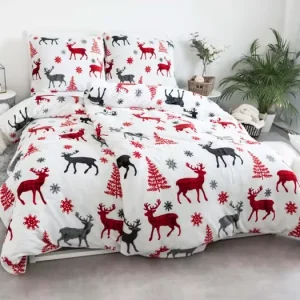 Top Prodej Povlečení mikroplyš Exclusive – Jelen červený