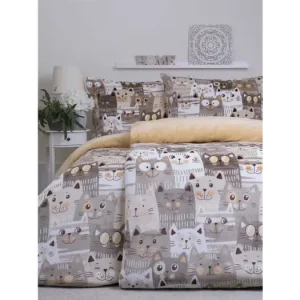 Povlečení mikroplyš Exclusive - Kočičí invaze Oblíbený