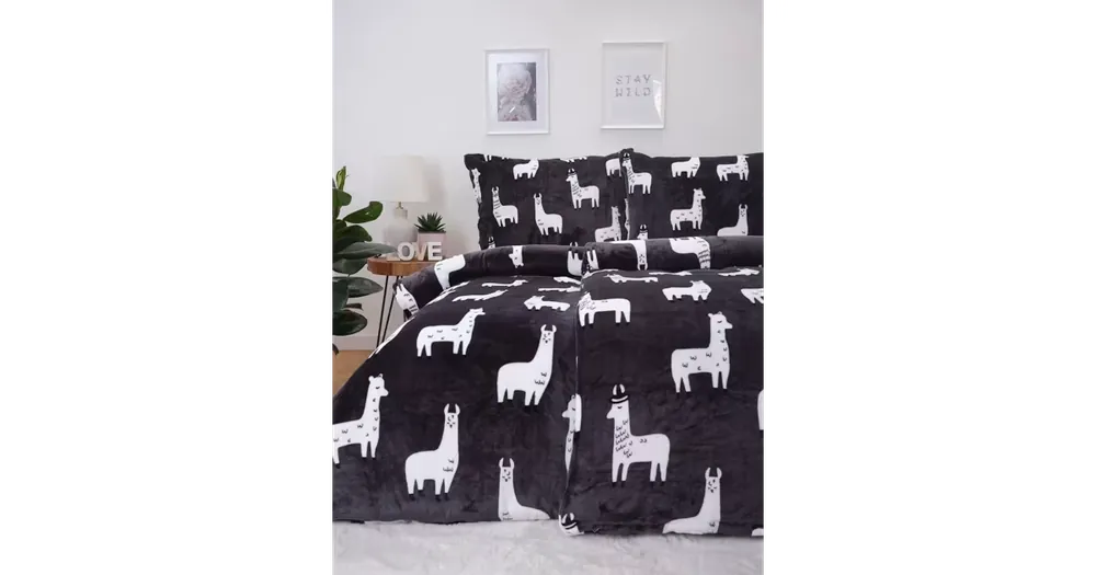 Koupit Online Povlečení mikroplyš Exclusive - Lama šedé