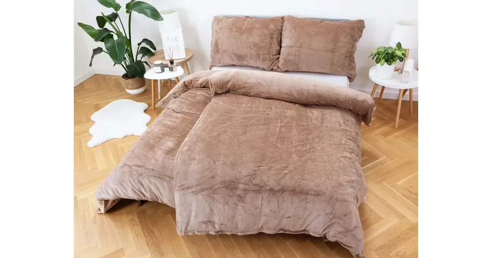 Povlečení mikroplyš Exclusive - Laura hnědá Výhodná Nabídka