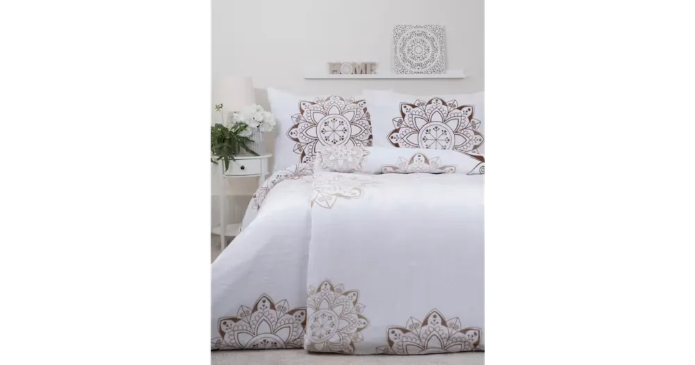 Ověřený Povlečení mikroplyš Exclusive - Mandala béžová