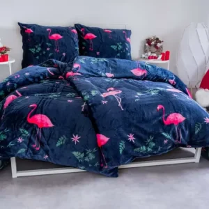 Sezónní Sleva Povlečení mikroplyš Exclusive – Plameňák