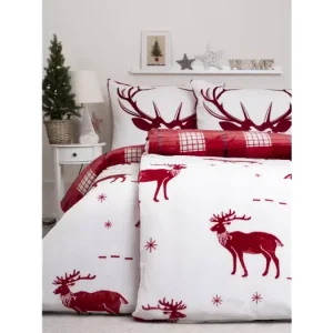 Povlečení mikroplyš Exclusive - Scandi červené Must-Have