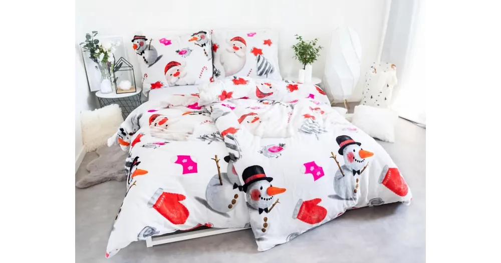 Rychlé Dodání Povlečení mikroplyš Exclusive – Snowman