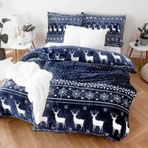Novinka Povlečení mikroplyš Exclusive – Sob blue