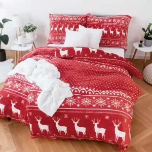 Akční Cena Povlečení mikroplyš Exclusive – Sob red