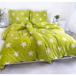 Povlečení mikroplyš Exclusive – Stars lime Akční Cena