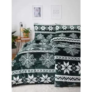 Povlečení mikroplyš Exclusive - Vánoce zelené Cenově Výhodný