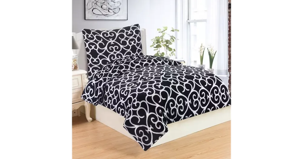 POVLEČENÍ MIKROPLYŠ Exclusive VENEZIA BLACK Cenový Hit