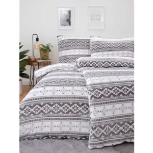 Aktuální Povlečení mikroplyš Exclusive - Winter šedé