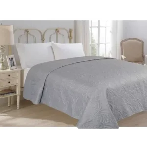 Přehoz na postel – Alfa šedá 220 × 240 cm Omezená Nabídka