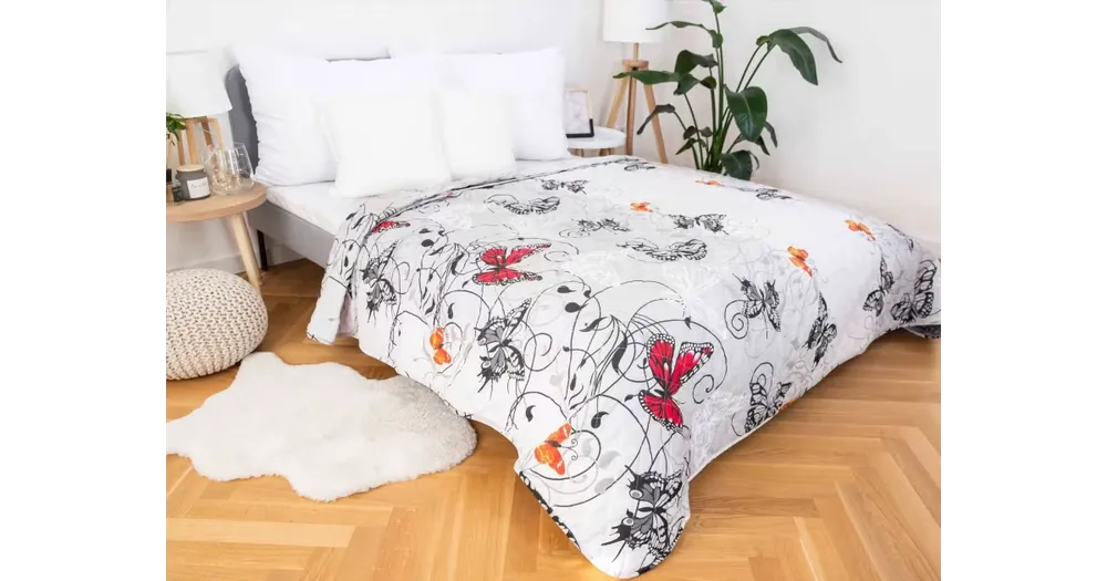 Přehoz na postel – Karolína šedá 220 × 240 cm Jen Po Omezenou Doba