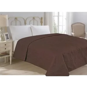 Přehoz na postel – Royal hnědá 220 × 240 cm Výhodná Nabídka