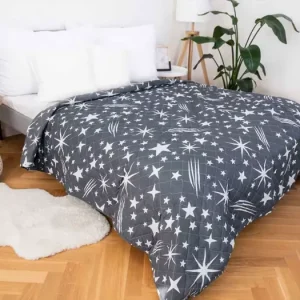 Sezónní Sleva Přehoz na postel – Samira šedá 220 × 240 cm