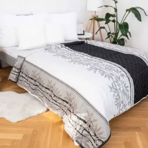 Akční Nabídka Přehoz na postel – Štěpánka šedá 220 × 240 cm