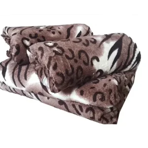 Ověřený PŘEHOZY NA SEDACÍ SOUPRAVU 3+1+1 Beránek leopard
