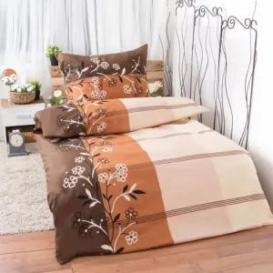 PRODLOUŽENÉ BAVLNĚNÉ POVLEČENÍ - Clare hnědá Vysoce Kvalitní