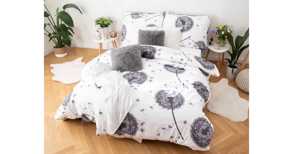 Vrácení Zdarma Prodloužené bavlněné povlečení Deluxe – Pampelišky 2