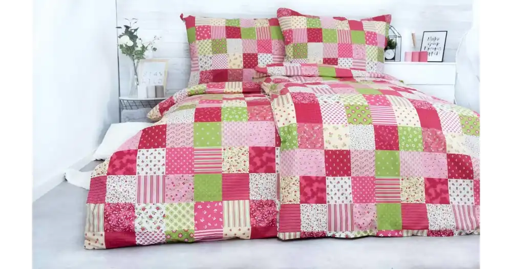 PRODLOUŽENÉ BAVLNĚNÉ POVLEČENÍ Deluxe - Patchwork Akční Nabídka