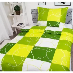 PRODLOUŽENÉ BAVLNĚNÉ POVLEČENÍ - Domino zelené Hit Sezóny