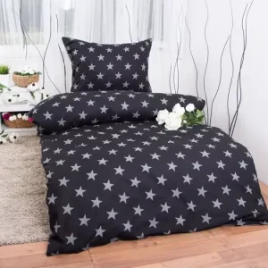 PRODLOUŽENÉ BAVLNĚNÉ POVLEČENÍ Exclusive - Hvězdy černé Oblíbený