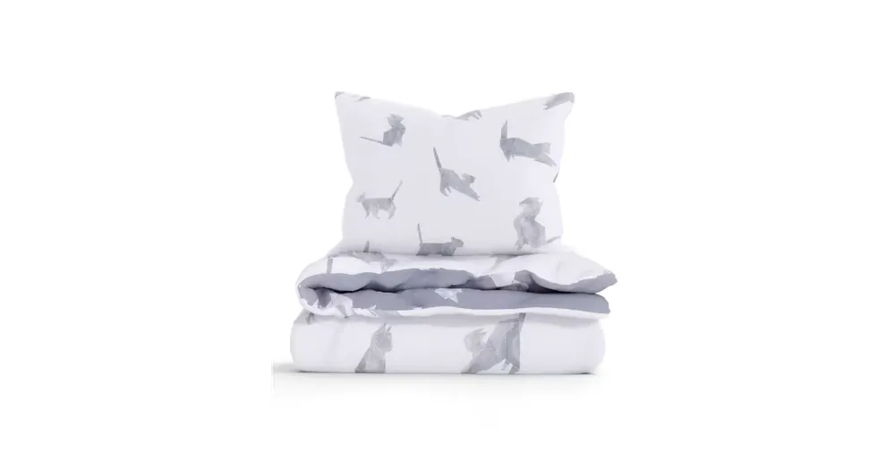 Zlevněný Prodloužené bavlněné povlečení Renforcé - Kočky origami