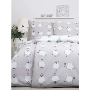 Prodloužené bavlněné povlečení Renforcé - Ovečky Morning Yoga Aktuální