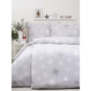 Prodloužené flanelové povlečení - Frozen šedé Finální Výprodej