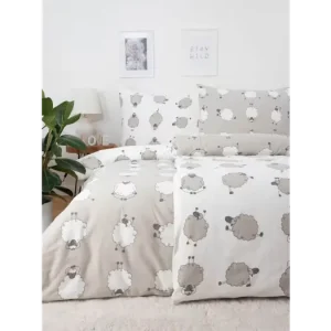 Sleva Prodloužené flanelové povlečení - Ovečky Morning Yoga