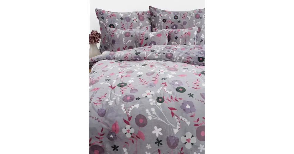Víkendová Akce Prodloužené povlečení mikroplyš Exclusive - Dora šedá