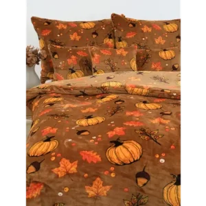 Prodloužené povlečení mikroplyš Exclusive - Dýňové kouzlo Nejlepší Cena