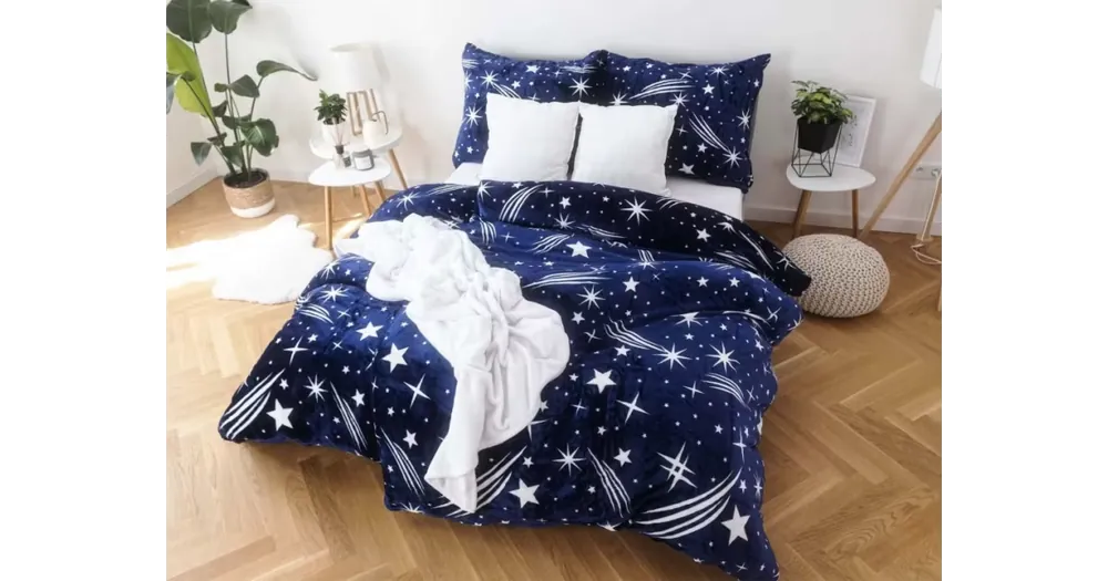 Sleva Prodloužené povlečení mikroplyš Exclusive – Galaxy