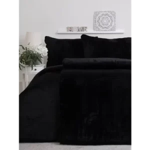 Výhodná Nabídka Prodloužené povlečení mikroplyš Exclusive - Laura černá