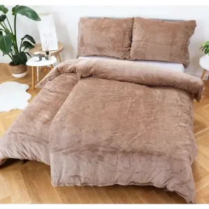 Prodloužené povlečení mikroplyš Exclusive - Laura hnědá Výprodej