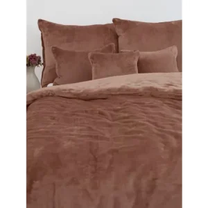 Prodloužené povlečení mikroplyš Exclusive - Laura mocha mousse Must-Have