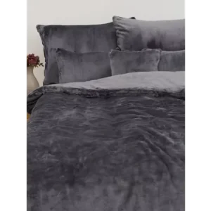 Rychlé Dodání Prodloužené povlečení mikroplyš Exclusive - Laura tmavě šedá