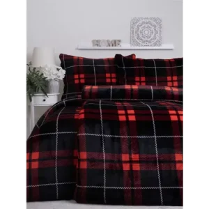 Prodloužené povlečení mikroplyš Exclusive - Scot červené Víkendová Akce