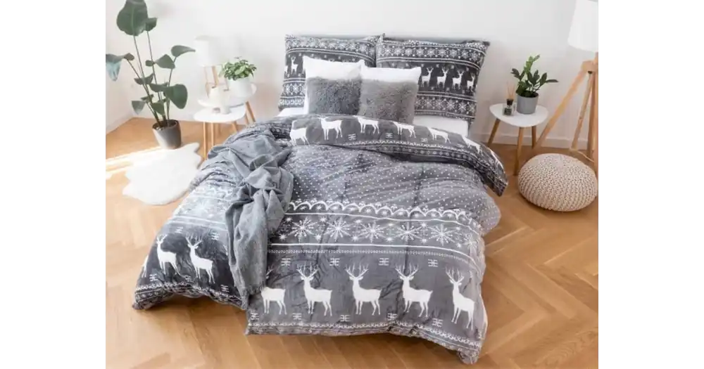 Kup Teď Prodloužené povlečení mikroplyš Exclusive – Sob grey
