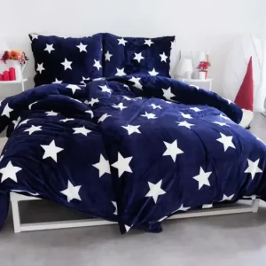 Finální Výprodej Prodloužené povlečení mikroplyš Exclusive – Stars blue
