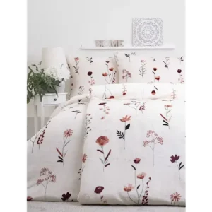 Prodloužené povlečení mikroplyš Exclusive - Vlčí máky béžové Originální
