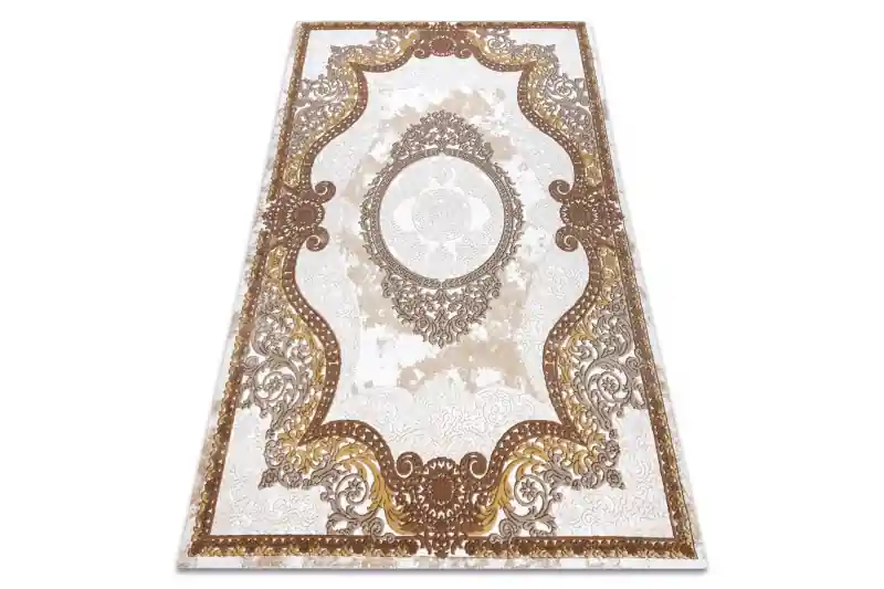 Originální Koberec AKRYL VALS 0A043A H02 45 Rozeta ornament sloni kost / bež