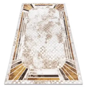 Finální Výprodej Koberec AKRYL VALS 0A042A H02 48 Art deco sloní kost / měděný