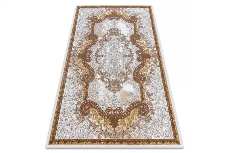 Poslední Šance Koberec AKRYL VALS 0W0074 H02 46 Rozeta ornament sloní kosť / béž